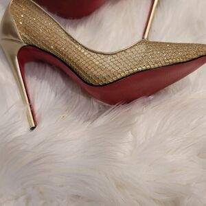 Glamorous Gold Stiletto Heels